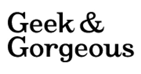 geek and gorgeous website.